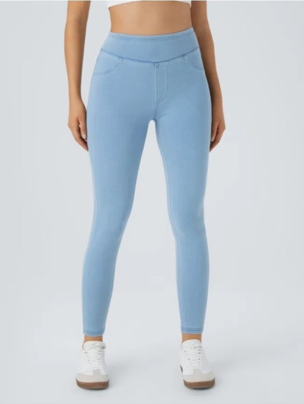 Halara Flex™ High Waisted Pocket Denim Casual Leggings Size XS